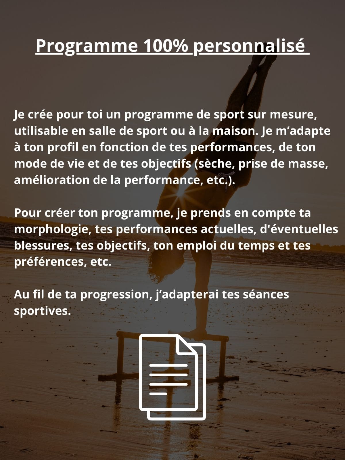 Force
Endurance
Planche
Tractions
Muscle-up
Gainage
Mobilité
Entraînement
Progression
Technique
Motivation
Discipline
Programme
Coach
Statique
Dynamique
Routine
Agilité
Pompes
coaching